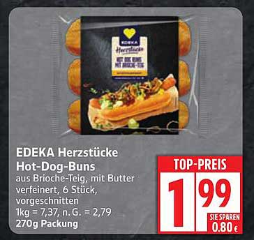 EDEKA Herzstücke Hot-Dog-Buns