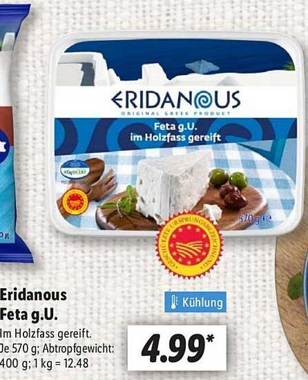 Eridanous Feta g.U. im Holzfass gereift