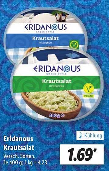 Eridanous Krautsalat versch. Sorten 400 g