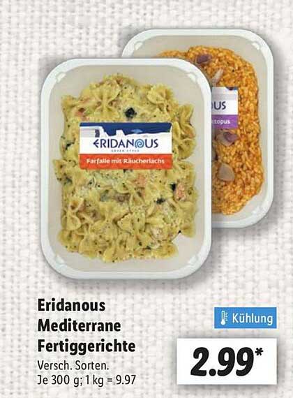 Eridanous Mediterrane Fertiggerichte