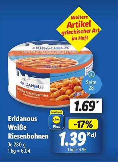 Eridanous Weiße Riesenbohnen