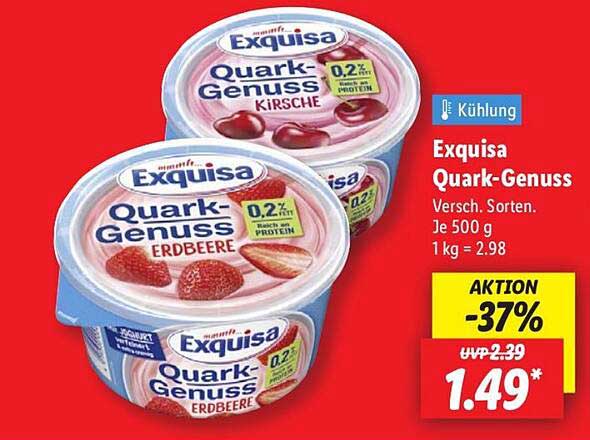 Exquisa Quark-Genuss - Versch. Sorten