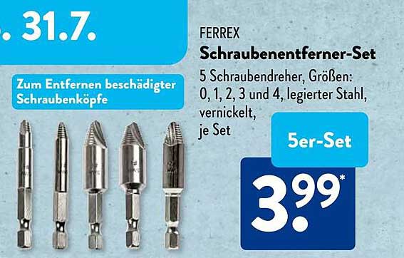 FERREX Schraubenentferner-Set