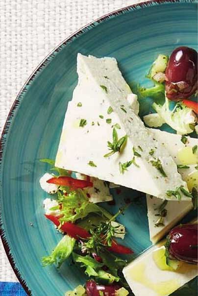 Feta-Käse in verschiedenen Varianten