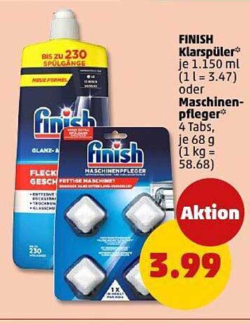 Finish Klarspüler und Maschinenpfleger im Angebot