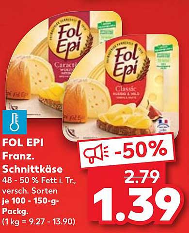 FOL EPI Franz. Schnittkäse 100-150 g Packung