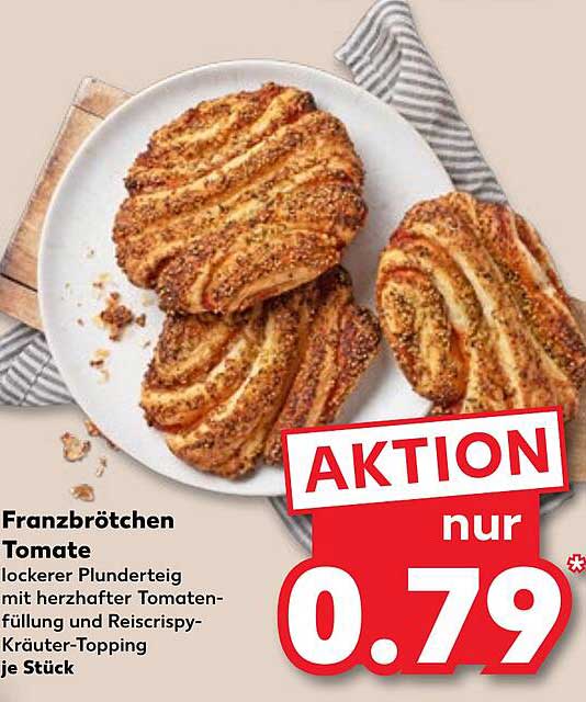 Franzbrötchen Tomate