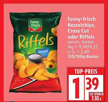 funny-frisch Kesselchips, Cross Cut oder Riffels