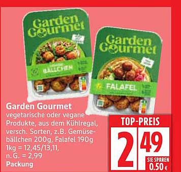 Garden Gourmet Vegetarische oder Vegane Produkte