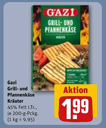 Gazi Grill- und Pfannenkäse Kräuter