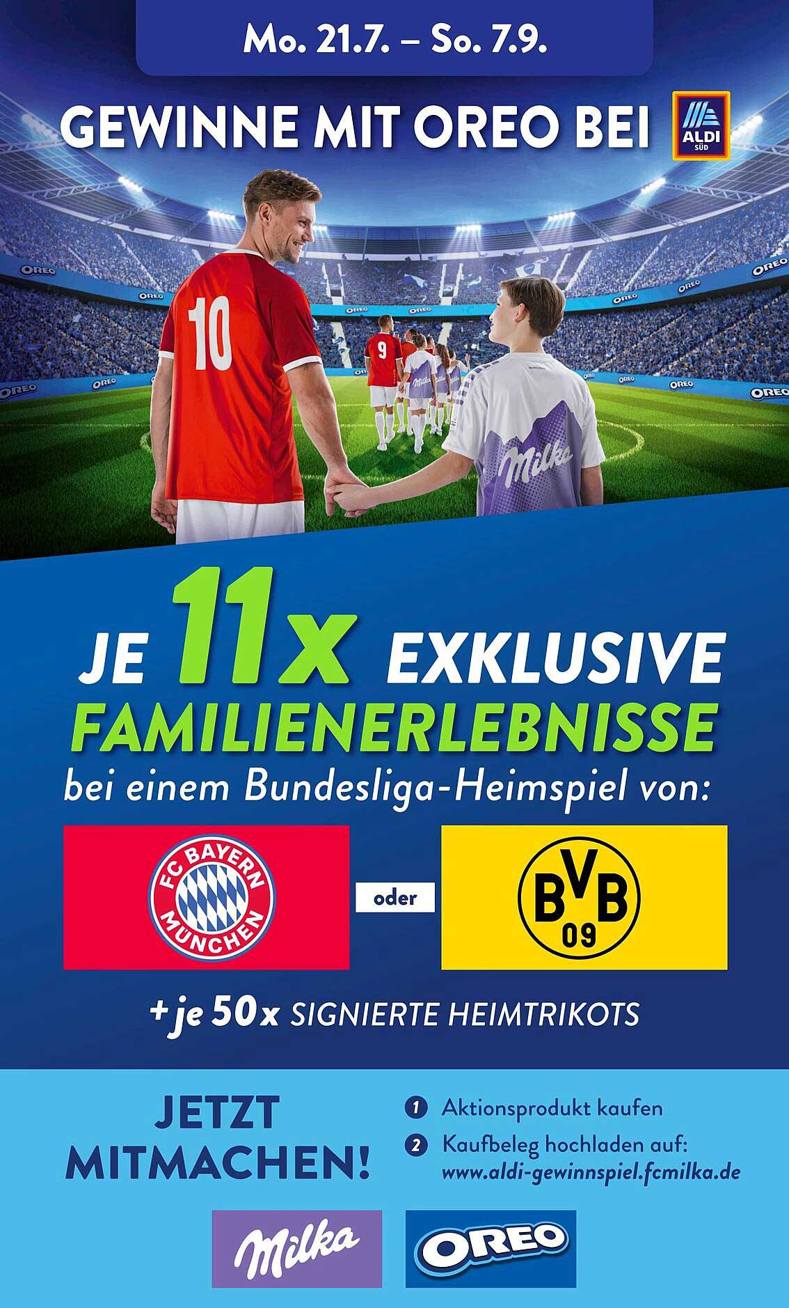 Gewinne mit Oreo: Exklusive Familienerlebnisse bei einem Bundesliga-Heimspiel
