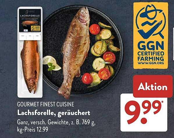 Gourmet Finest Cuisine Lachsforelle, geräuchert