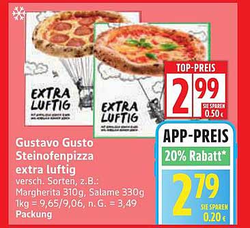 Gustavo Gusto Steinofenpizza extra luftig