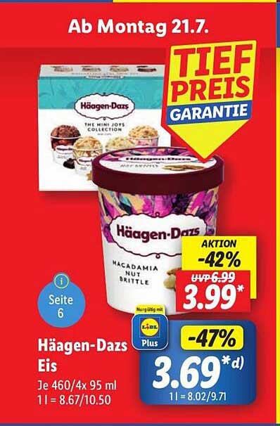 Häagen-Dazs Eis Macadamia Nut Brittle - 460ml
