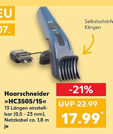 Haarschneider »HC3505/15« – 13 Längen einstellbar (0,5 - 23 mm)