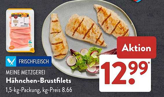 Hähnchen-Brustfilets 1,5 kg-Packung