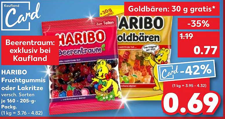 HARIBO Beerenraum und Goldbären - Der süße Genuss für jeden Tag!