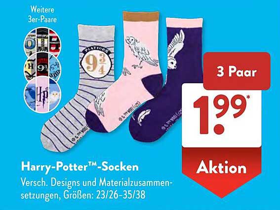 Harry-Potter™-Socken – 3er-Pack