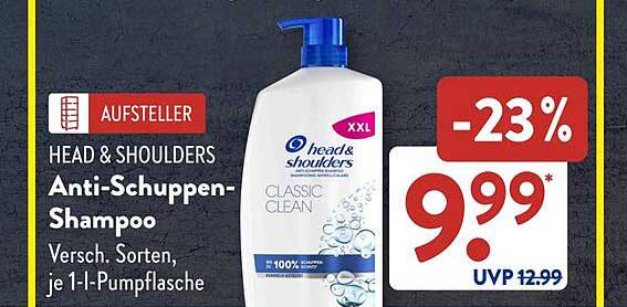 HEAD & SHOULDERS Anti-Schuppen-Shampoo 1 l Pumpflasche