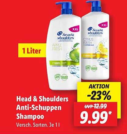 Head & Shoulders Anti-Schuppen Shampoo 1 Liter - Verschiedene Sorten