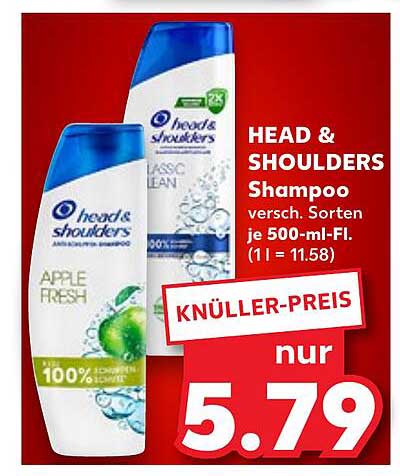 HEAD & SHOULDERS Shampoo verschiedene Sorten 500 ml