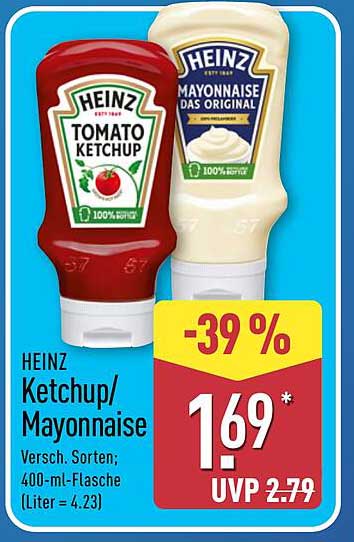 HEINZ Ketchup/Mayonnaise 400 ml