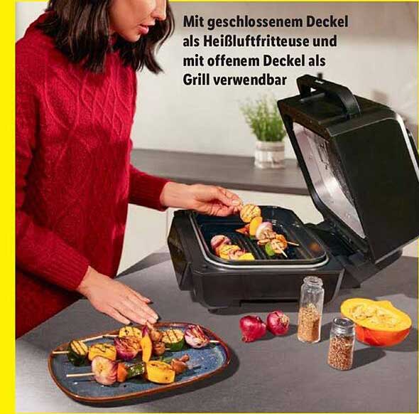 Heißluftfritteuse / Grill – 2-in-1 Küchengerät