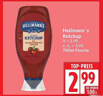 Hellmann's Ketchup 750ml Flasche