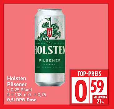 Holsten Pilsener 0,5l DPG-Dose
