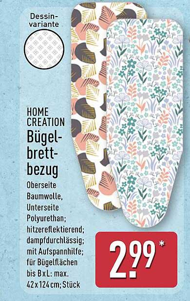 HOME CREATION Bügelbrettbezug