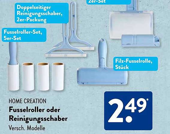HOME CREATION Fussroller oder Reinigungsschaber, Versch. Modelle