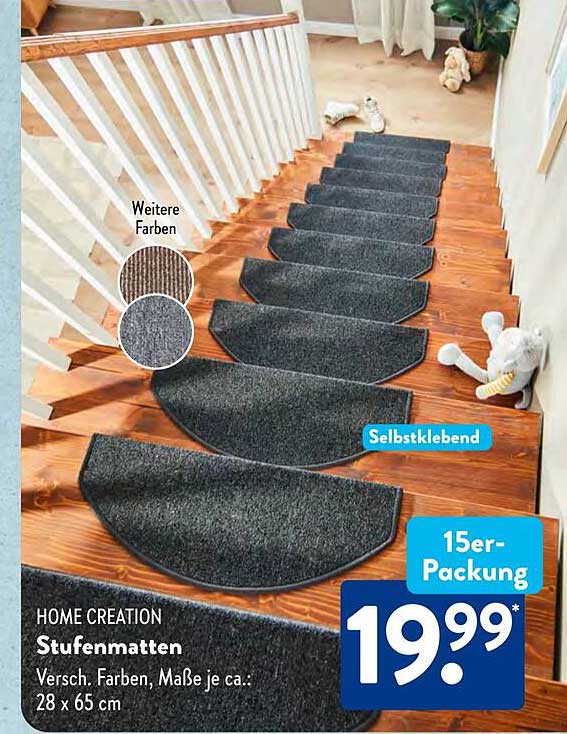 HOME CREATION Stufenmatten 15er-Packung