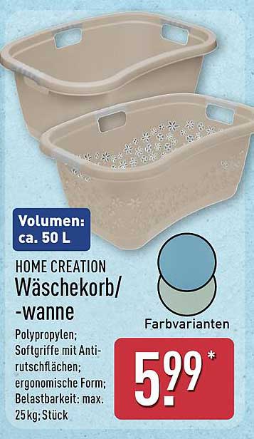 HOME CREATION Wäschekorb/-wanne