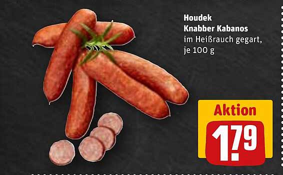 Houdek Knabber Kabanos im Heißrauch gegart, je 100 g