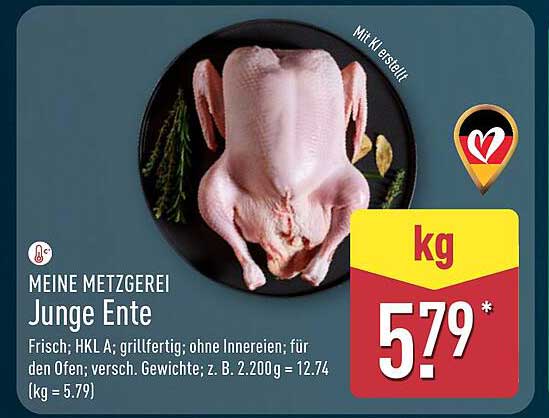Junge Ente - Frisch vom Aldi Nord