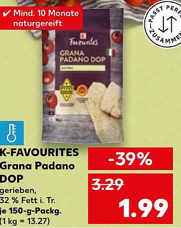 K-Favourites Grana Padano DOP 150 g