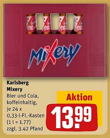 Karlsberg Mixery Bier und Cola, koffeinhaltig