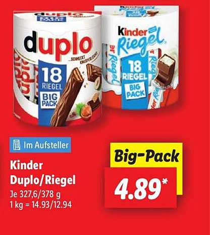 Kinder Duplo/Riegel Big-Pack