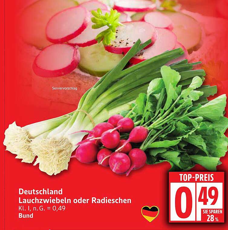 Lauchzwiebeln oder Radieschen - Deutschland