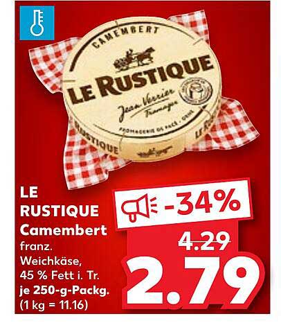 LE RUSTIQUE Camembert 250 g