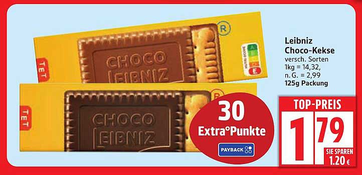 Leibniz Choco-Kekse 125g