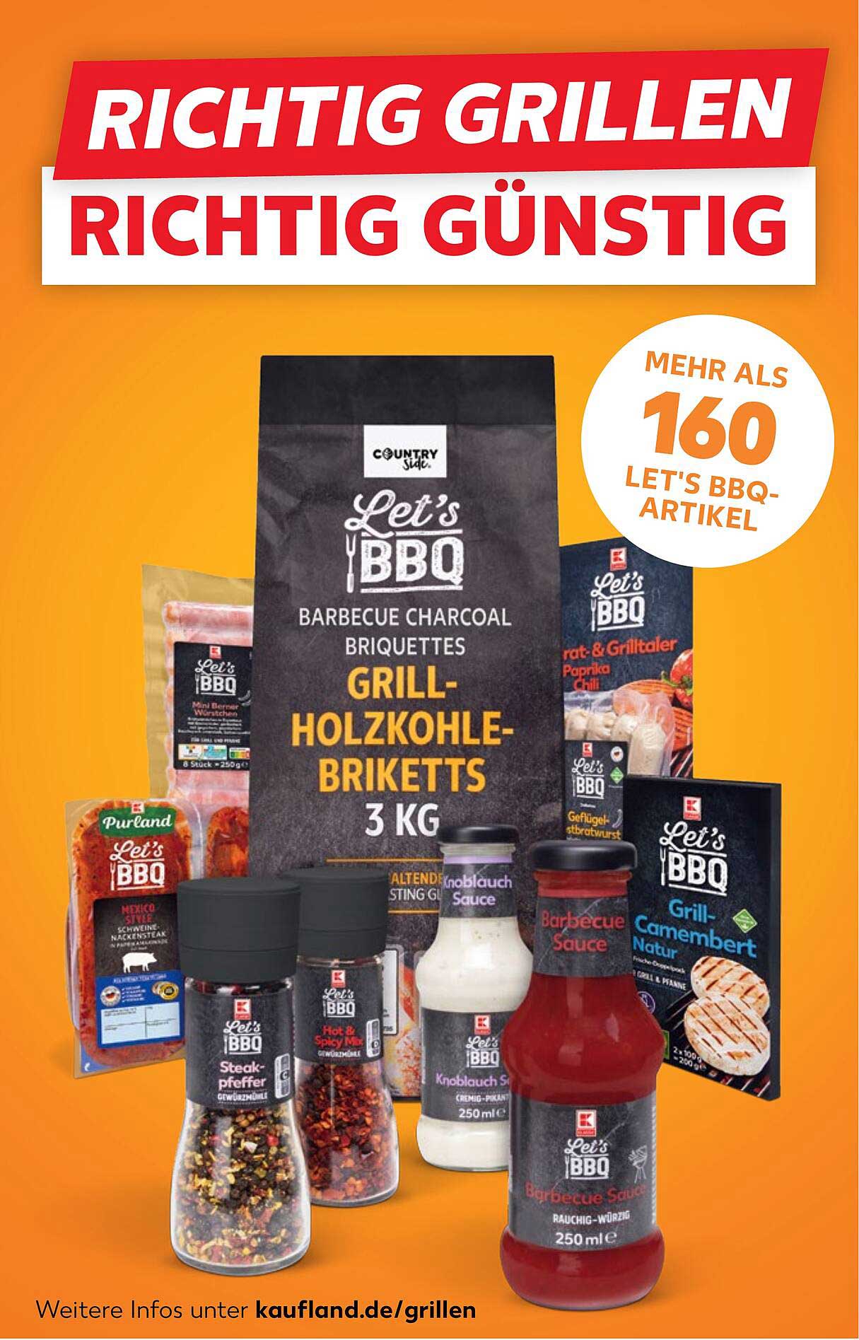 Let's BBQ Grill-Holzkohle-Briketts 3 kg