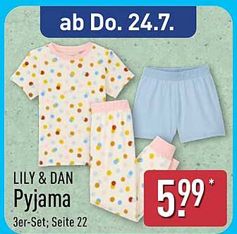 LILY & DAN Pyjama 3er-Set