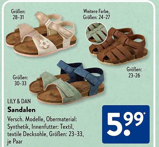 LILY & DAN Sandalen - Verschiedene Modelle