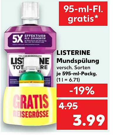 LISTERINE Mundspülung – Reservieren Sie Ihre Gratis Reisegröße!