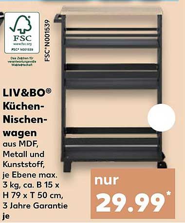 LIV&BO® Küchen-Nischenwagen