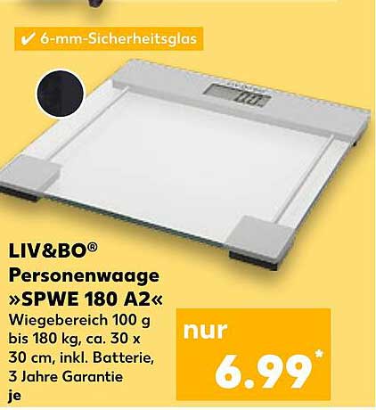 LIV&BO® Personenwaage »SPWE 180 A2«