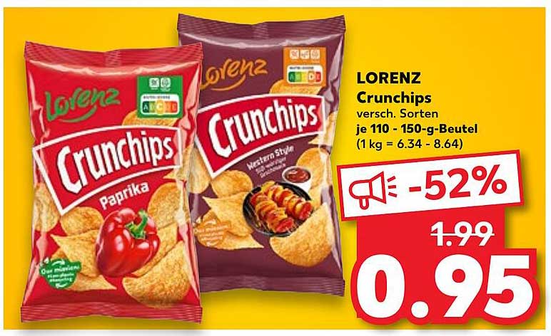 LORENZ Crunchips – Verschiedene Sorten 150 g