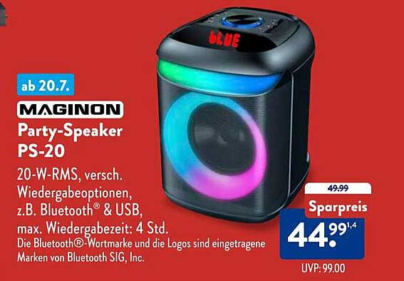 MAGINON Party-Speaker PS-20