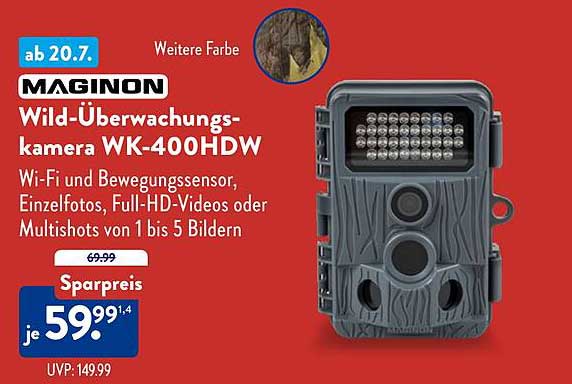 MAGINON Wild-Überwachungskamera WK-400HDW